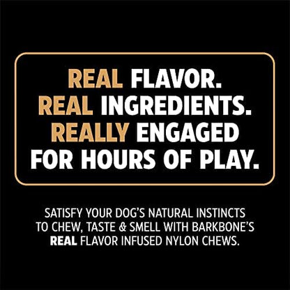 Pet Qwerks Dinosaur BarkBone - Wood Dog Bone for Moderate Chewers - Peanut Butter Flavor - 9.75" - Image 4