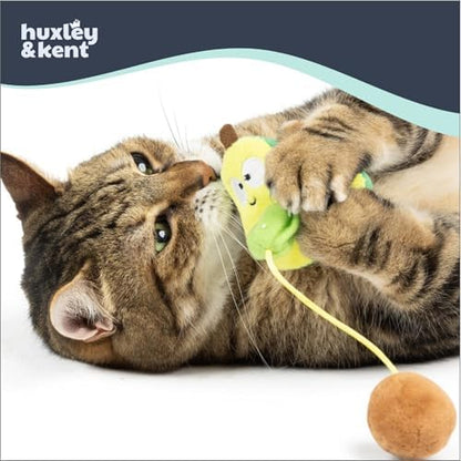 Huxley & Kent Plush Crinkle Catnip Cat Toy, Avocado, Small - Image 3
