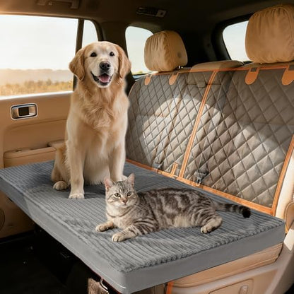 Backseat Dog Bed Mat, 2in Waterproof Dog Bed for Car, 23.5x51in by Colewin