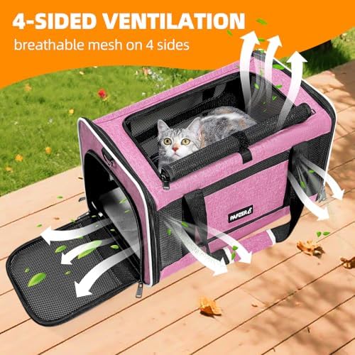 Cat Carrier Soft-Sided Travel Bag for Medium to Large Cat Over 15lbs - Image 4