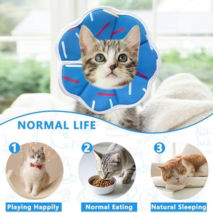 Soft Adjustable Cat Cone Collar, Comfortable Cat Recovery Collar - Image 5