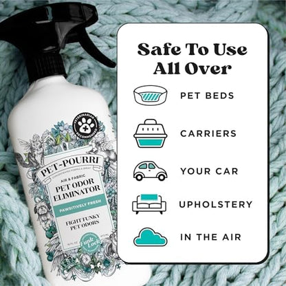 Pet-Pourri Air + Fabric Pet Odor Freshener Spray, 16 Fl Oz, Pack of 2 - Image 7