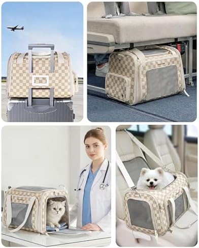 Homespon 34.5L Soft-Sided Cat Dog Carrier, Airline Approved Pet Bag - Image 7