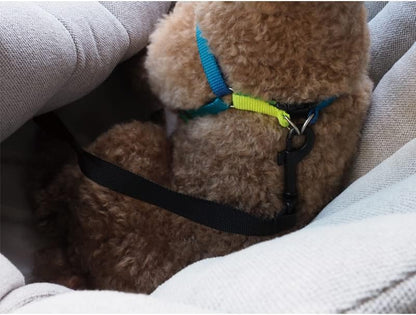 K10 Car-Go Tote - Dual Purpose Pet Tote and Dog Car Seat - Carry Your Dog or cat Safely with Harness Attachment - Attach the Bag to a seat to use as a Pet Carrier (Oatmeal Beige) - Image 5