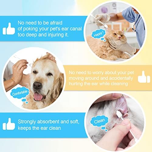 Large-Head Dog Ear Swabs, Gourd Cotton Tips, 56 pcs - Image 5