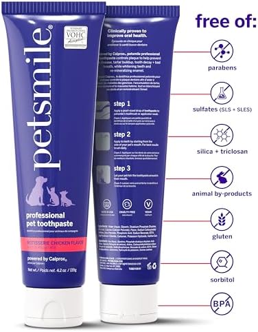 Petsmile VOHC Accepted Toothpaste, Rotisserie Chicken 4.2 Oz, Cats + Dogs - Image 2