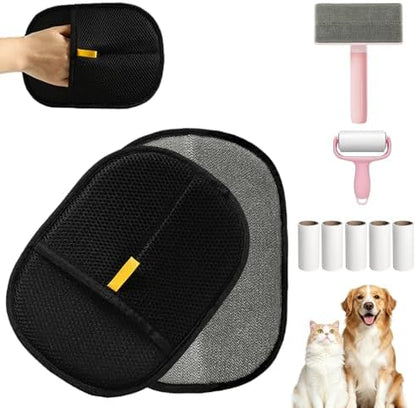 Pet Hair Removal Glove Set, 3PCS Reusable Cleaning Tools by Unknown