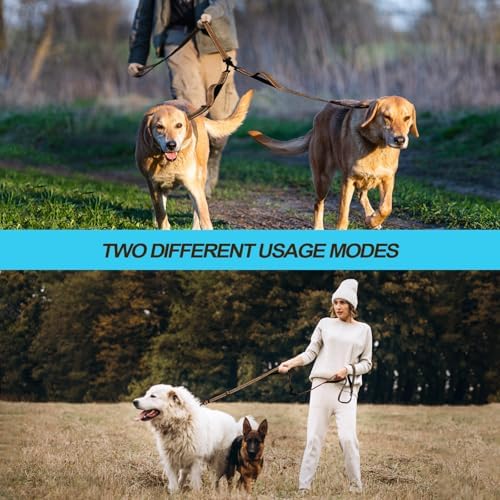 PetBonus Double Dog Leash, No Tangle Dual Leash, Walking Training Lead - Image 5