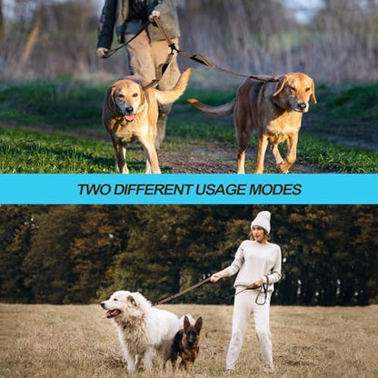 PetBonus Double Dog Leash, No Tangle Dual Leash, Walking Training Lead - Image 5