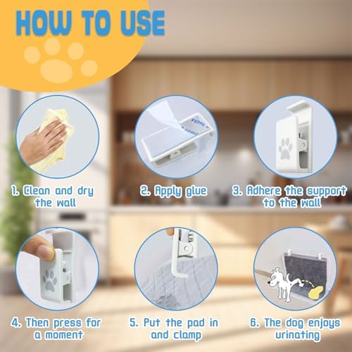 Dog Pee Pad Holder cilps for Indoor Potty Training, Leg Lifting Puppies - Image 5