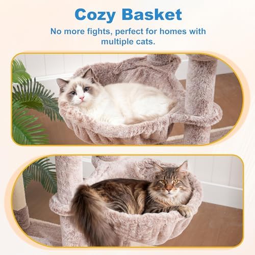 Hey-brother Cat Tree Tower with Large Platform, Spacious Condo, MPJ060MU - Image 6