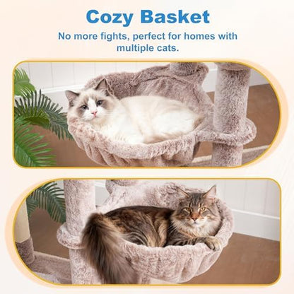 Hey-brother Cat Tree Tower with Large Platform, Spacious Condo, MPJ060MU - Image 6