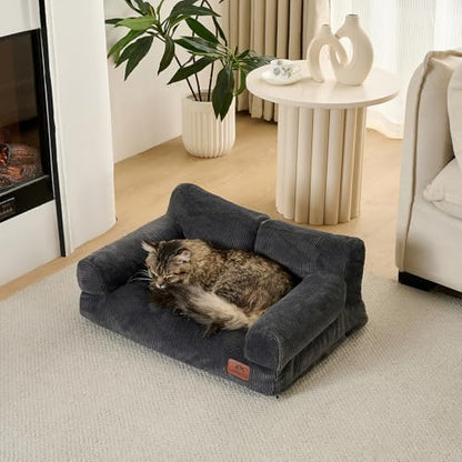 Hollypet Small Dog Large Cat Bed Puppy Couch Beds for Pets up to 25 lbs - Image 7