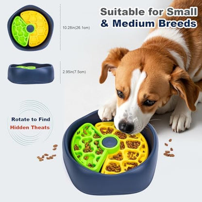 Star&Mi Slow Feeder Dog Bowls, 3-Layer Interactive Dog Puzzle Feeder, Dog Slow Feeder Bowl & Lick Bowl for Dogs, Non-Slip Dog Bowl Slow Feeder for Medium & Large Breeds, Holds 6–8 Cups - Image 5