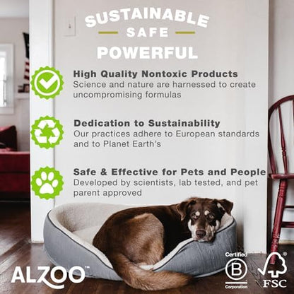 ALZOO Stain & Odor Remover, Quickly Lifts & Dissolves Pet Stains & Helps Eliminate Odors, 100% Plant-Based Active Ingredients, Apple Blossom Scent, 16 Fl. Oz Spray Bottle - Image 6