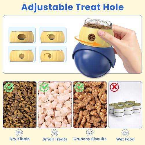 Cat Interactive Puzzle Toy, Adjustable Treat Dispenser - Image 5