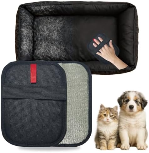 2 Pack Pet Hair Removal Glove, Reusable Electrostatic Fur Cleaner by ZoiNavyer