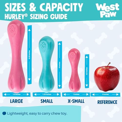 WEST PAW Zogoflex Hurley Dog Bone Chew Toy – Floatable Pet Toys for Aggressive Chewers, Catch, Fetch – Bright-Colored Bones for Dogs – Recyclable, Dishwasher-Safe, Non-Toxic, Large, Geranium - Image 4