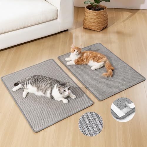 Conlun 2-Pack Cat Scratching Pads, 23.6x31.5in Sisal Wall & Couch Protector by Conlun