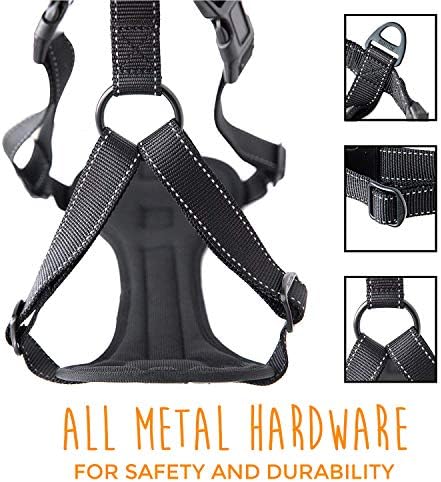 Mighty Paw Dog Car Harness - Vehicle Safety Gear - 2 Leash Attachment - Adjustable Straps - Reflective Stitching - Soft Padding - Standard Harness Functionality - No Pull Front Leash Attachment - L - Image 5