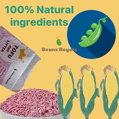 2pcs Pack (6L x 2) Tofu Cat Litter, Clumping Kitty Litter, Flushable,Pea Fiber,Dust Free, Odor Control, Low Tracking, Lightweight - Image 2