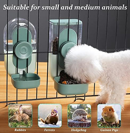 Kenond 35oz Rabbit Food Bowl,Bunny Water Dispenser,Feeders Waterer for Cage - Image 4