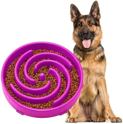 JASGOOD Slow Feeder Dogs Bowl for Large Medium Dogs,Anti-Gulping Pet Slower Food Feeding Bowls Stop Bloat,Preventing Choking by JASGOOD