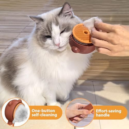 Cat Steam Brush with 2 Spray Levels & Release Button 4-in-1 Cat Water Brush - Image 5