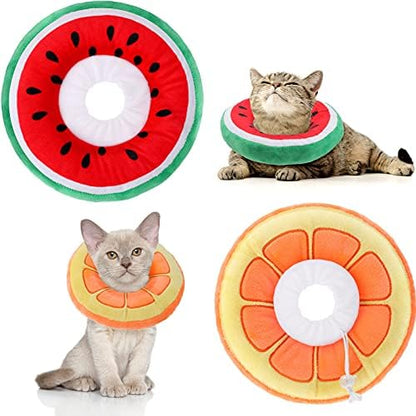 Frienda 2 Pack Adjustable Cat Cone Collar Soft Small Cat Recovery Collar by Frienda