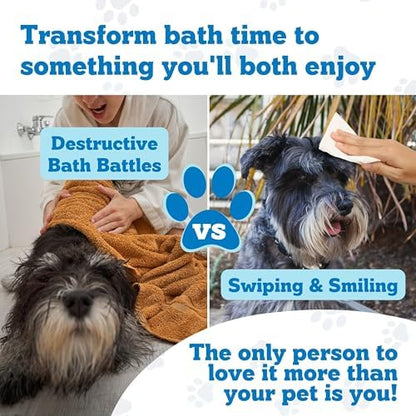 Pets XL Hypoallergenic Unscented Dog Grooming Cleaning Cloths 4 Pack - Image 4
