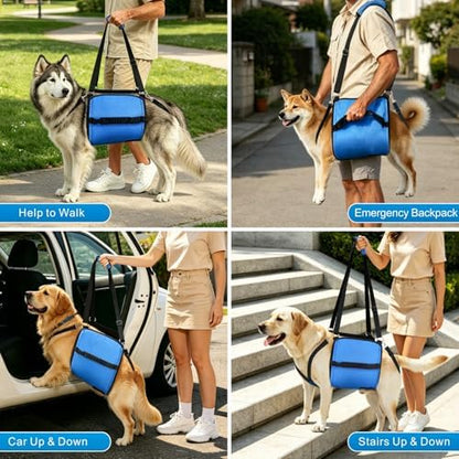 Idepet Rehab Dog Lift Harness,Dog Sling Carrier,Back Legs Support - Image 6