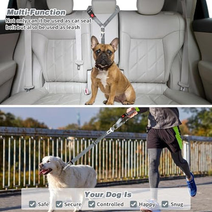 BWOGUE 2 Pack Dog Seat Belt for Car, Headrest Restraint, Elastic Bungee - Image 7