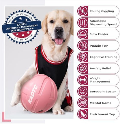 KADTC XL, Rolling Dog Treat Dispenser Toys Wobble Giggle Ball Slow Feeder - Image 2
