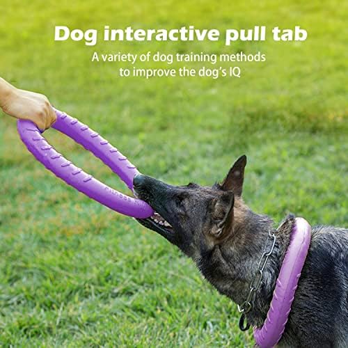 Dog Indestructible Durable Floating Flying Disc Dog Ring Chew Toys for Pool Swimming,Throwing,Catching,Grabbing Pitch Toss Outdoor Playing,Chewers - Image 4