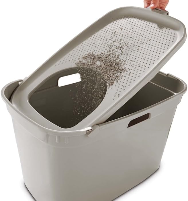 So Phresh Top-Entry Litter Box Tan 23.2" L X 15.4" W X 15" H