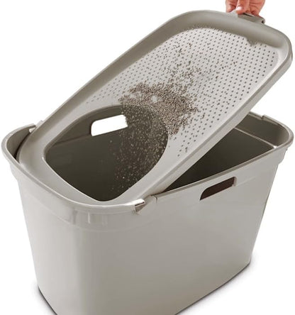 So Phresh Top-Entry Litter Box Tan 23.2" L X 15.4" W X 15" H