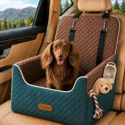 ALL GOOD PET SUPPLIES Dog Car Seat for Small/Medium Dogs Under 35lbs by AllGood