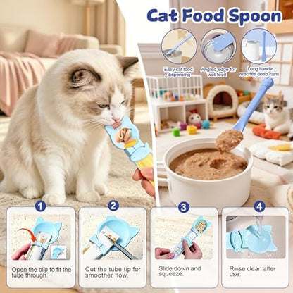 AZY 3-Piece Slow Feeder Cat Bowl Set with Strong Suction Cups - Image 4