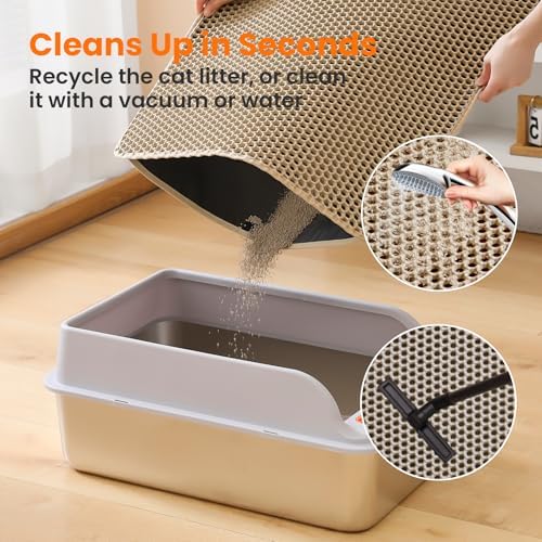 Cat Litter Mat, Double Layer Honeycomb Litter Box Mat - Image 6
