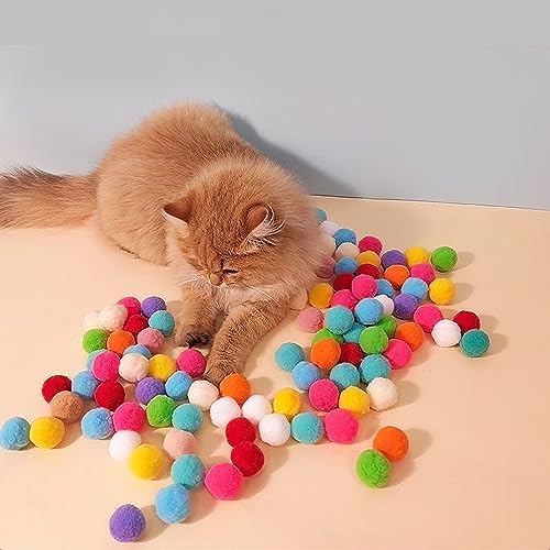 Aiersa Cat Toy Ball Launcher, Plush Ball Shooting Gun with 20 Pom Pom Balls, Interactive Indoor Cat Fetch Toy - Image 2