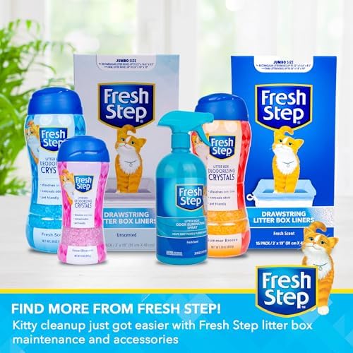 Fresh Step Drawstring Cat Litter Liners, Scented, 2.5 ft x 17 in, 15 Count - Image 6