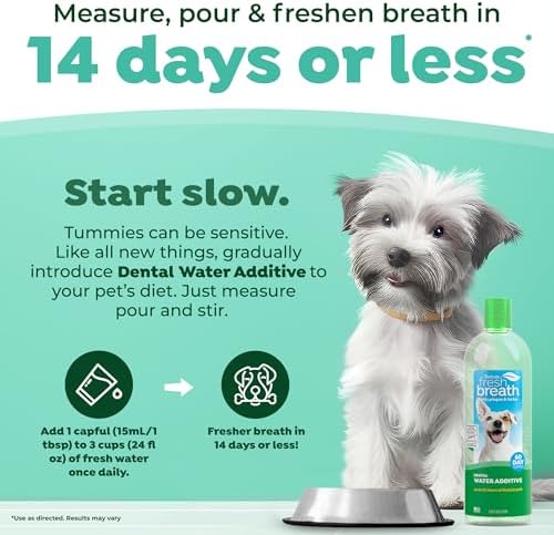 TropiClean Fresh Breath Dental Water Additive, Dog Breath Freshener, 33.8oz - Image 3