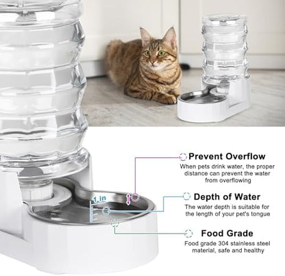 RIZZARI 4L Gravity Cat Water Dispenser: Filtered Water for Kittens - Image 6