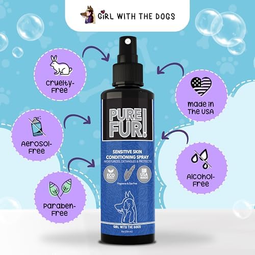 Pure Fur! by Girl With The Dogs Sensitive Skin Pet Conditioning Spray 8Wks+ - Image 6