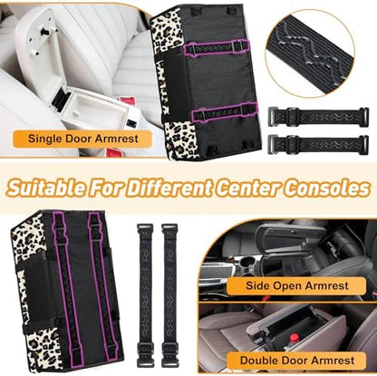 Portable Dog Car Seat for Small Dogs, Puppy Car Seat, Leopard - Image 4