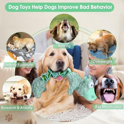 Drmstow Large Squeaky Dog Toys and Interactive Dog Tug-of-War Toy, Tough Plush Dog Toy, Cute Puppy Toys, Pet Chewable Toys Plaything for Small Medium and Large Dogs - Image 5