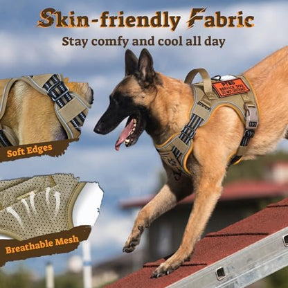 rabbitgoo Tactical Dog Harness Medium Sized, No Pull Service Pet Vest - Image 4