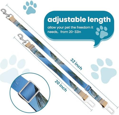 Adjustable pet cat and Dog car seat Belt，SUV, and The Lanyard is Flexible and Adjustable from 20 to 33 inches(Sandy Shore) - Image 2