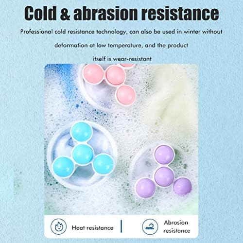 Washing Machine Pet Hair Remover, 3 Pcs Pet Hair Remover Push Bubble Washer Balls Multifunctional Reusable No-Winding Pet Hair Remover with Mesh - Image 6