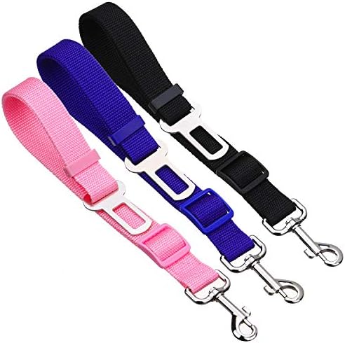 Elisel Elisel 2 Packs Adjustable Length Pet Dog Cat car seat Belt Pet seat Belt Pet Accessories for Dogs Cats and Pets (Blue) - Image 5